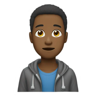 Un garçon qui pleure et qui dit même pas un vu sticker