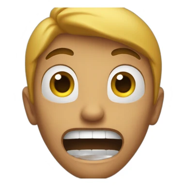 panic + scared sticker