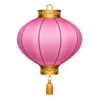 pink ornamented chinese lantern sticker