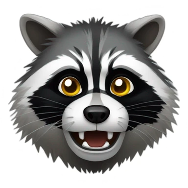 raccoon-angry sticker