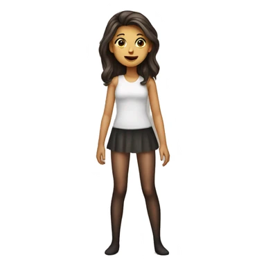 Girl in pantyhose sticker