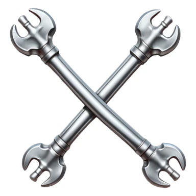 Emoji-style metallic bones with traces of blood, steel texture, dark dramatic tone, clean background sticker