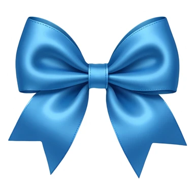 Moño lazo azul sticker