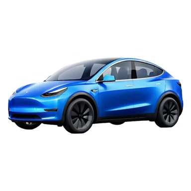 Tesla Model Y - Tesla (Model Year: 2022) (Iconic colour: Blue) sticker