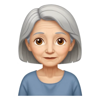 In medieval fairy tales, a kind and amiable grandmother who did not wear jewelry sticker