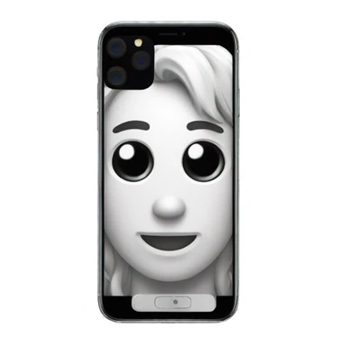 iphone 15 with the app enabled. Colors are white, black or gray sticker