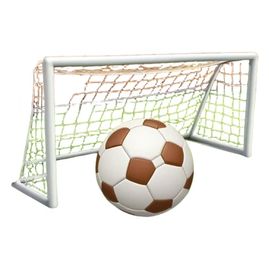 Europian Football. A football resting on the grass of a soccer field, with goalposts and field markings in the background. The scene highlights the ball's position at the center of the action, emphasizing the competitive atmosphere and readiness for play. sticker