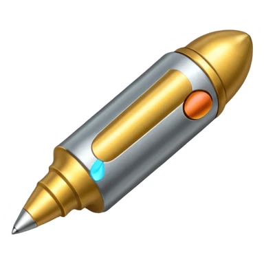 a single bullet sligly ratated to the right side sticker