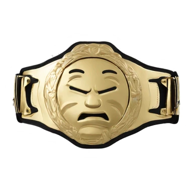 Leon's Wrestling Federation Men's Champion Belt gold sticker