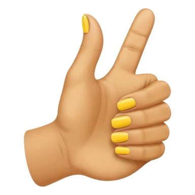 thumbs up hand, positive, yellow sticker