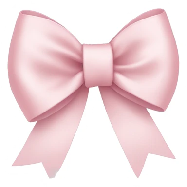 Pale pink ribbon bow sticker