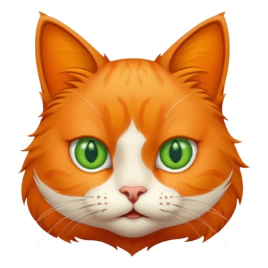 A cat with annoying face sticker