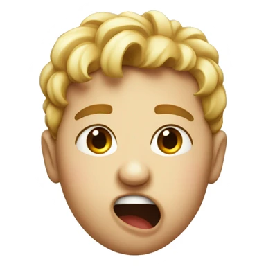 emoji raising eyebrow while biting side of lip sticker