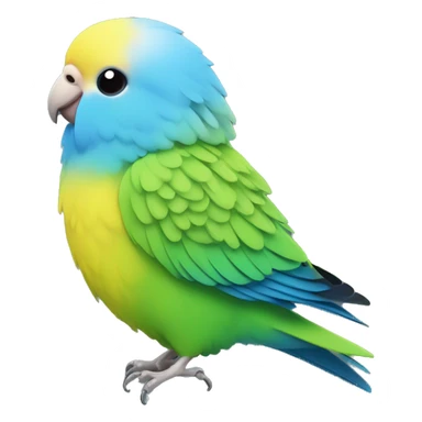 Budgie with yellow Head and feathers and Blue Body  sticker