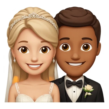 a man and woman its their marriage  sticker