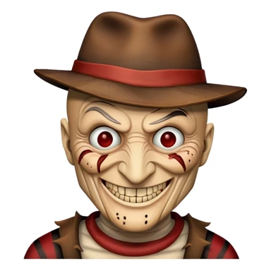 Freddy Kruger laugh sticker