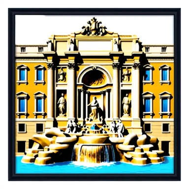 Trevi Fountain sticker
