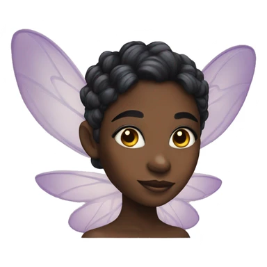 Black fairy girl sticker