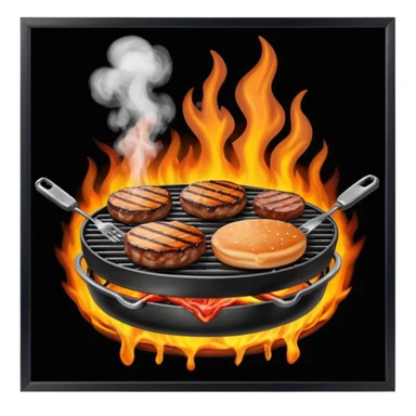 grilling burgers and rib ticklers sticker