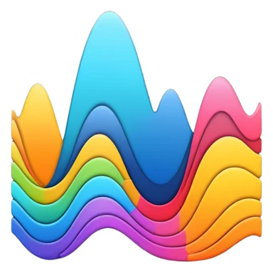 black audio spectrum sticker