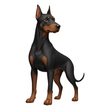 black doberman Y3 sticker