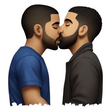 drake kissing drake kissing drake kissing drake sticker