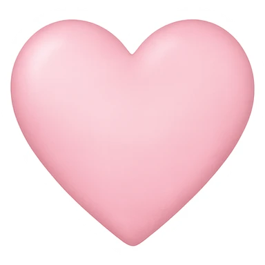 heart with a pink frosted glass effect, clean digital illustration, no background sticker
