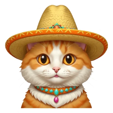In gato con un sombrero sticker