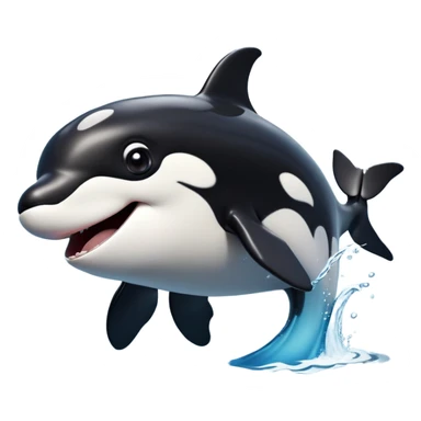 cinematic-comical-orca-portrait-emoji,-head-tilted-dramatically-with-an-exaggeratedly-shocked-expression,-featuring-a-sleek-black-and-white-body-with-wide,-comically-expressive-eyes-full-of-playful-disbelief-and-animated-flippers,-simple sticker