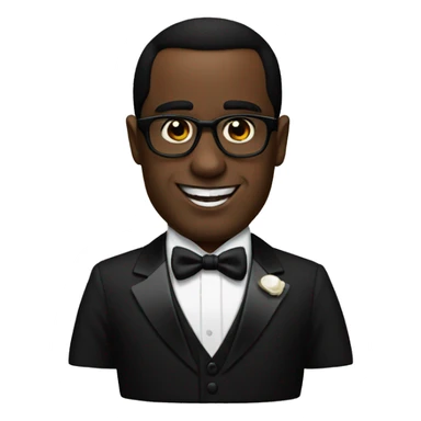 P Diddy Wearing A Tuxedo  sticker
