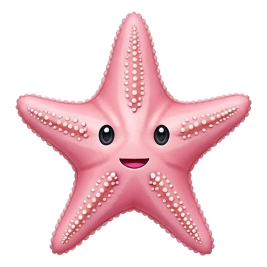 pastel pink starfish sticker