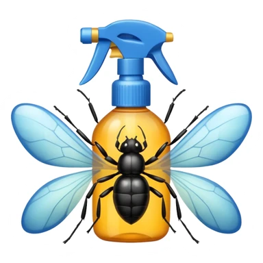 bug killing spray sticker