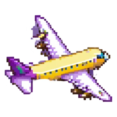 purple airplane sticker