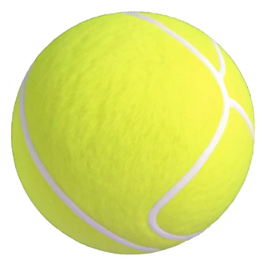 Tennis ball sticker