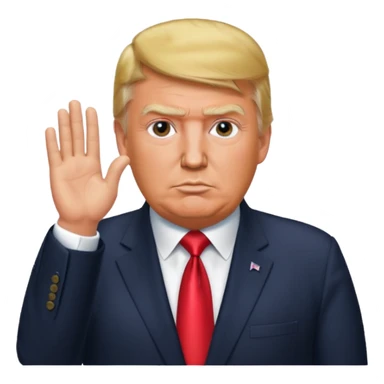 Donald Trump buscando ah Nicolás maduro sticker