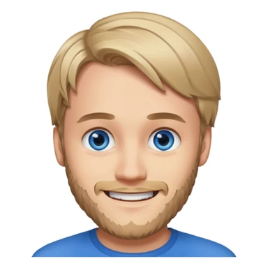 PewDiePie with blue eyes sticker