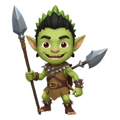 Goblin from clash royal mememe sticker