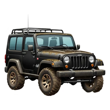 JEEP black color Jeep emoji suv sticker