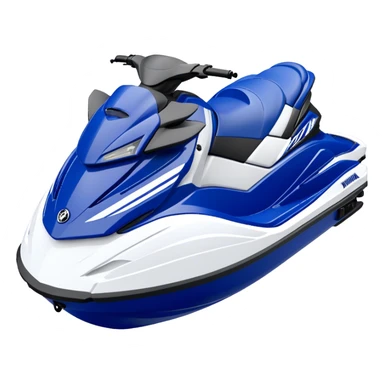 Jet Ski - Yamaha EX Deluxe (Model Year: 2022) (Iconic colour: Blue and white) sticker