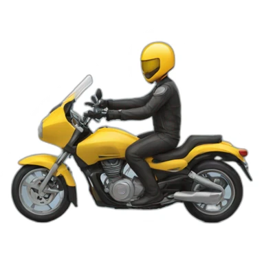 Chat qui fait de la moto sticker