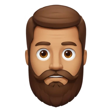 Guy with a really huge beard sticker