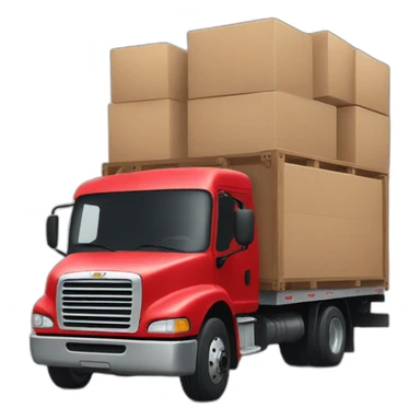red truckload no background sticker