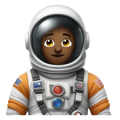 astronaut with dark visor sticker