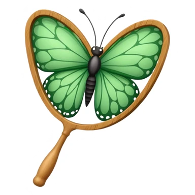 Butterfly catching net sticker