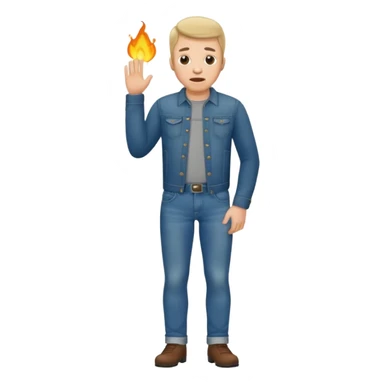 a man farting by his butt  sticker