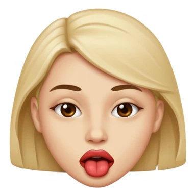 Sexual biting lip emoji sticker