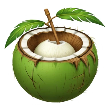 Green Coconut  sticker