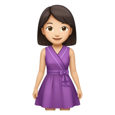 Asian women from japan wearing a dress sticker