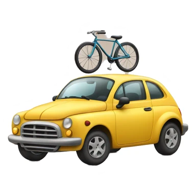 Car with bike sticker