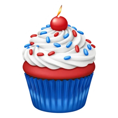 4th of july cupcake sticker